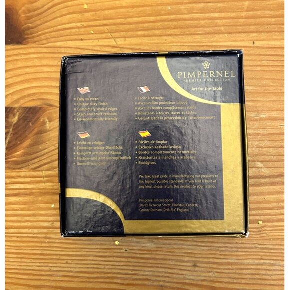 Vintage Pimpernel Holiday Snowman Cork Backed Coasters Set Of 6 England - Picture 2 of 4